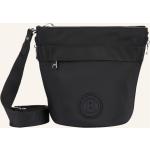Schwarze Sportliche Bogner Damenschultertaschen & Damenshoulderbags mit Reißverschluss aus Textil 