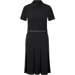 Schwarze Bogner Damenkleider mit Reißverschluss aus Polyester Größe L 