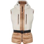 Kamelbraune Gesteppte Bogner Damensteppmäntel & Damenpuffercoats aus Lammfell mit Kapuze Größe XS für den für den Herbst 
