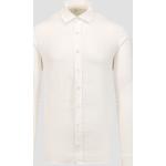 Weiße Bestickte Elegante Bogner Leinenhemden mit Knopf aus Leinen für Herren Größe L für den für den Sommer 