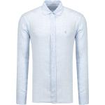 Reduzierte Blaue Elegante Bogner Button Down Kragen Leinenhemden mit Knopf aus Leinen für Herren Größe XL für den für den Sommer 