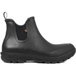 Schwarze Bogs Schuhe ohne Verschluss aus Gummi Größe 45 