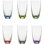 Bunte BOHEMIA CRISTAL Glasserien & Gläsersets 350 ml aus Glas 6-teilig 6 Personen 