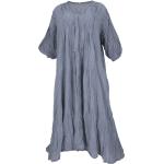 Graue Boho Guru-Shop Maxi Sommerkleider aus Baumwolle für Damen für den für den Sommer 
