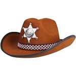 Braune Sterne Boland Cowboyhüte 57 für Kinder 