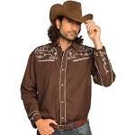 Braune Bestickte Boland Cowboy-Kostüme aus Polyester für Herren Größe M 