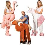 Boland Huckepack Tier Kostüm Einhorn Flamingo und