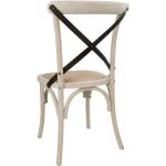 Schwarze Vintage Holzstühle lackiert aus Rattan Breite 0-50cm, Höhe 50-100cm, Tiefe 50-100cm 