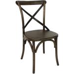 Schwarze Vintage Holzstühle lackiert aus Birke Breite 0-50cm, Höhe 0-50cm, Tiefe 50-100cm 2-teilig 