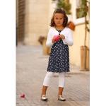 Reduzierte Marineblaue Kidsworld Kinderkleider mit Leggings für Mädchen Größe 146 