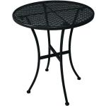 Schwarze Runde Runde Tische 60 cm aus Stahl Höhe 50-100cm 