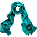 Reduzierte Grüne Elegante Pashmina-Schals aus Satin Handwäsche für Damen Einheitsgröße 
