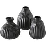 Schwarze Moderne 12 cm Boltze Vasensets 12 cm aus Porzellan 