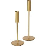 Goldene Moderne 25 cm Boltze Runde Kerzenständer Sets glänzend 2-teilig 