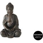 Braune Asiatische 30 cm Boltze Buddha Figuren aus Kunstharz 