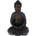 Braune Asiatische Boltze Buddha-Gartenfiguren aus Kunstharz 