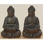 Moderne 30 cm Boltze Buddha Figuren 2-teilig 