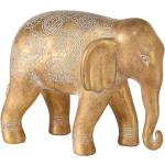 Goldene Moderne Boltze Elefanten Figuren glänzend aus Kunststoff 