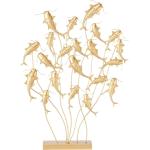 Goldene Moderne 51 cm Boltze Skulpturen & Dekofiguren aus Eisen 