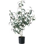 Dunkelgrüne Moderne 25 cm Boltze Runde Künstliche Olivenbäume 