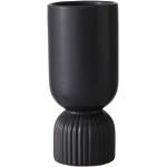 Schwarze Moderne 23 cm Boltze Runde Vasen & Blumenvasen 23 cm matt aus Keramik 