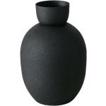 Schwarze Moderne 17 cm Boltze Runde Vasen & Blumenvasen 17 cm matt aus Metall 