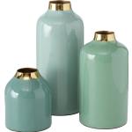 Hellblaue Moderne Boltze Vasensets aus Eisen 3-teilig 