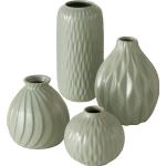 Grüne Moderne Boltze Vasensets Matte aus Keramik 4-teilig 