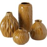 Braune Moderne Boltze Vasensets aus Keramik 4-teilig 