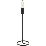 Schwarze Skandinavische 32 cm Boltze Kerzenständer & Kerzenhalter aus Eisen 