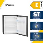 Bomann KB 7347 Mini Kühlschrank, 58 L, 2 Glasablagen, schwarz
