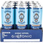 Bombay Sapphire Gin & Tonic Mixgetränk 10,0 % vol 0,25 Liter Dose, 12er Pack