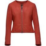 Reduzierte Rote Bomboogie Gefütterte Lederjacken aus Leder für Damen Größe XL für den für den Winter 