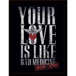 Bon Jovi, Bilder, Bad Medicine Gerahmtes Poster (40 x 30 cm)