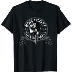 Schwarze AC/DC Herrenbandshirts Größe S 