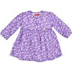 Reduzierte Pinke Blumenmuster Bondi Rundhals-Ausschnitt Baumwollkleider für Kinder mit Knopf aus Baumwolle für Mädchen Größe 104 