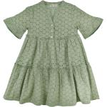 Kurzärmelige Bondi Kinderspitzenkleider mit Volants aus Baumwolle für Mädchen Größe 134 für den für den Sommer 