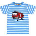 Gestreifte Halblangärmelige Bondi Under Construction Kinder T-Shirts aus Baumwolle für Jungen Größe 134 