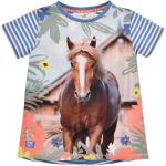 Romantische Halblangärmelige Bondi Horse Love Pailletten Shirts für Kinder mit Pferdemotiv mit Pailletten aus Jersey für Mädchen Größe 134 