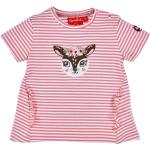 Bestickte Romantische Halblangärmelige Bondi Kinder T-Shirts mit Rüschen aus Baumwolle Größe 110 