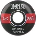 Bones Wheels 100's OG #19 V4 100A Wide 52mm Wheels black / red Gr. Uni