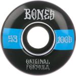 Bones Wheels 100's OG #19 V4 100A Wide 53mm Wheels black / blue Gr. Uni