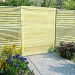 Reduzierte Grüne Rustikale Gartentüren & Zauntüren imprägniert aus Massivholz 