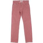 Ziegelrote Gestreifte BONPOINT Skinny Jeans für Kinder mit Reißverschluss aus Baumwolle für Jungen 