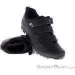 Reduzierte Schwarze Bontrager MTB Schuhe mit Riemchen in Breitweite aus Gummi für Herren Größe 46 