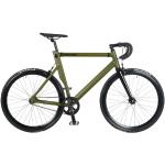 bonvelo Singlespeed Bike "RAKEDE Gates Carbon Drive Olive" : 55cm - Olivgrün (Modell 2022)