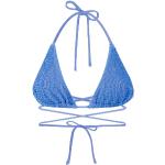 Reduzierte Blaue Bikini-Tops aus Polyester für Damen Größe XS 