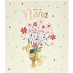 Boofle Geburtstagskarte für Oma mit Umschlag – süßes Design Blumenstrauß