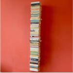 Silberne Radius Design Booksbaum Bücherregale pulverbeschichtet aus Metall Breite 0-50cm, Höhe 50-100cm, Tiefe 0-50cm 