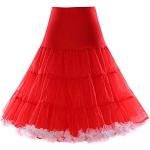 Rote Boolavard Midi Damenpetticoats Größe XL zur Hochzeit 